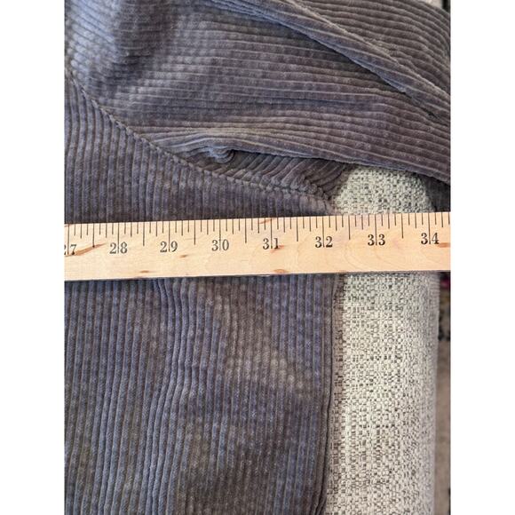 Women Within Corduroy Shacket Warm Pleat-Back Jacket Army Green Sz. 3X (30-32) - Picture 7 of 12